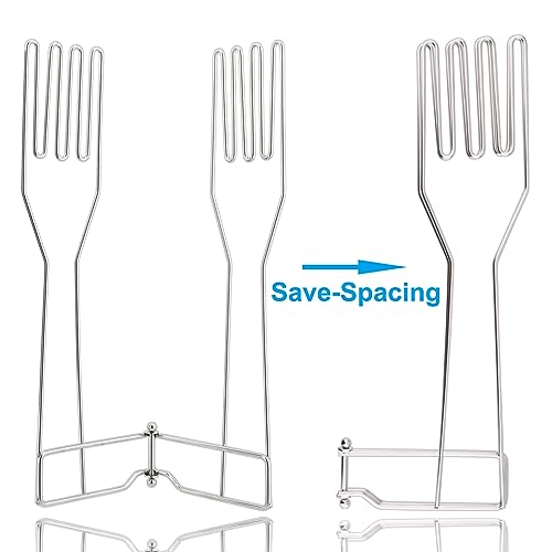 LEKUSHA Stainless Steel Dish Gloves Holder, Space-Saving Drying Rack, Silver by LEKUSHA - Image 5
