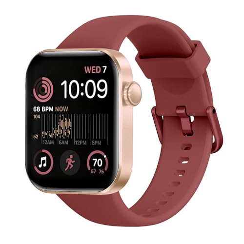 Reloj Inteligente Mujer Hombre, 1.85' Smartwatch con Llamadas Bluetooth, 140+ Modos Deportivos Smart Watch con SpO2/Pulsómetro/Monitor de Sueño/Podómetro, Impermeable IP68 Smart Watch Para Android iOS