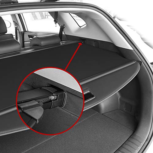 OREALTOOL Black Retractable Cargo Cover Luggage Shade Shield for Hyundai Tucson 2016 2017 2018 Rear Boot Trunk Parcel Load Shelf Shielding Security Panel Roller Blind - Image 4