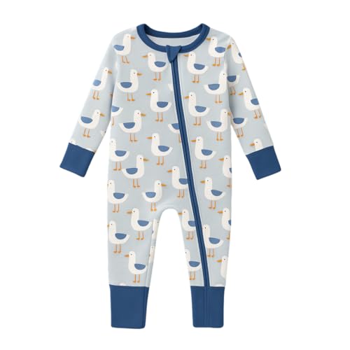 Buckle Me Baby Pajamas — Blowout Blockerz, One-Piece Zipper Pajamas, Unisex, Soft & Breathable, 94% Viscose derived from Bamboo, 6% Spandex, 3-6 Months