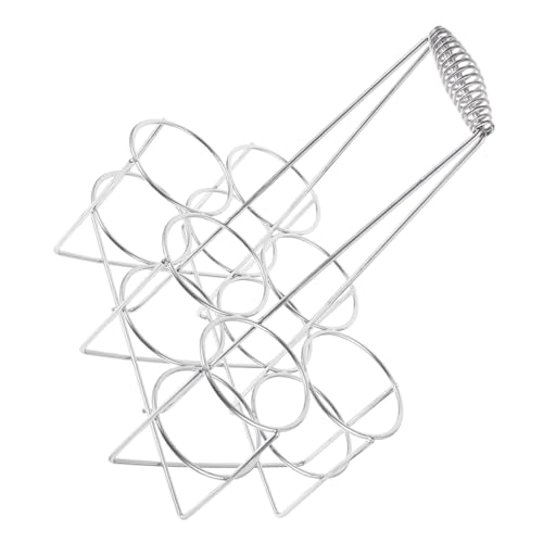 Cabilock Metal Beer Can Rack and Bottle Holder Handle 6-slot Tabletop Beer Can Server Organizer for Bar and Restaurant