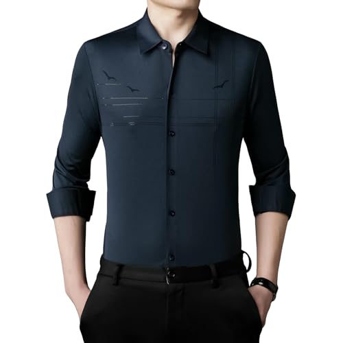 Chemise homme infroissable à manches longues pour rester impeccable sans repassage