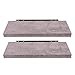 EUGAD Étagère Murale Lot de 2 étagères tablettes Style Moderne en Bois,110x22,9x3,8cm Gris 0146QJ-2
