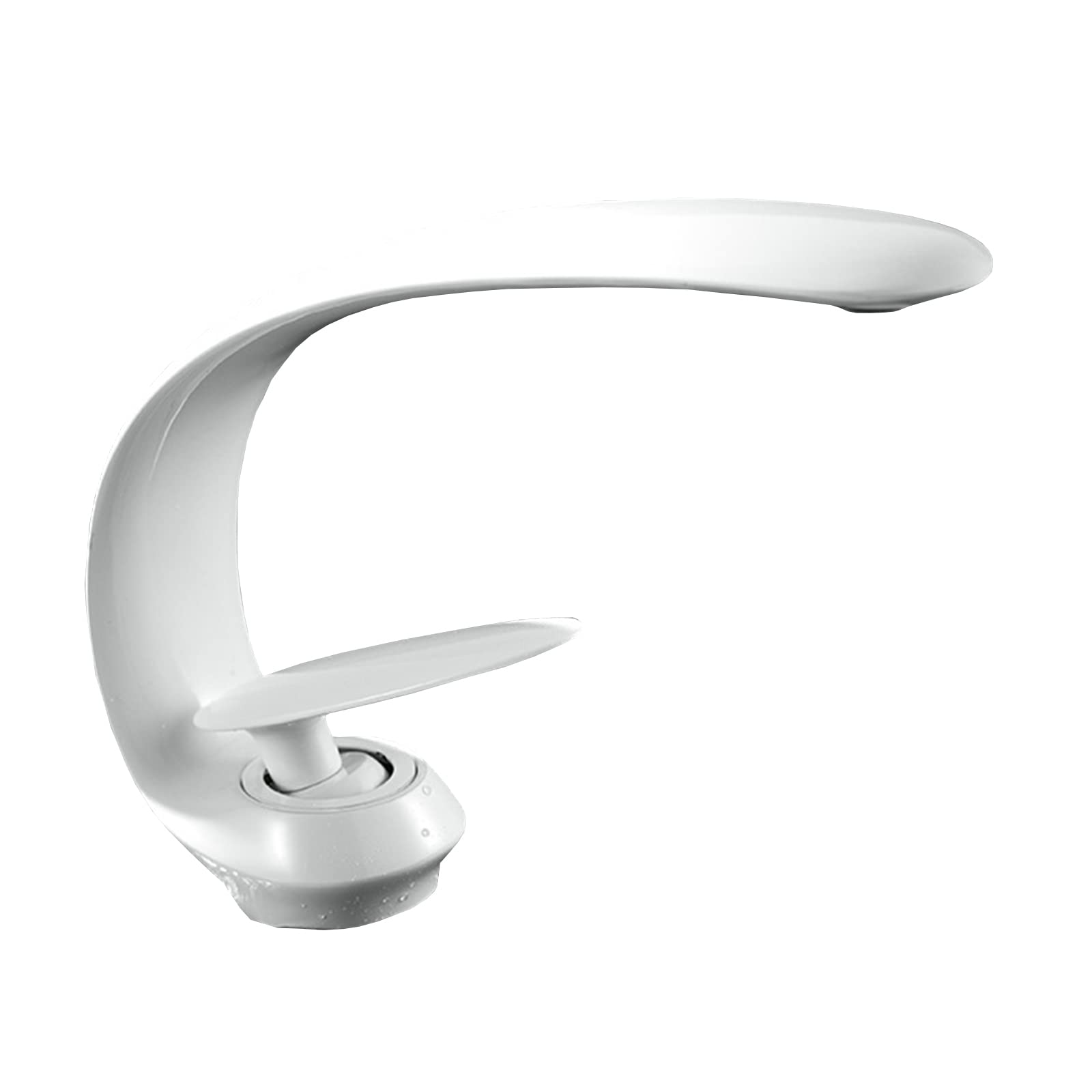 Robinet d'évier de salle de bain blanc pour une ambiance spa zen