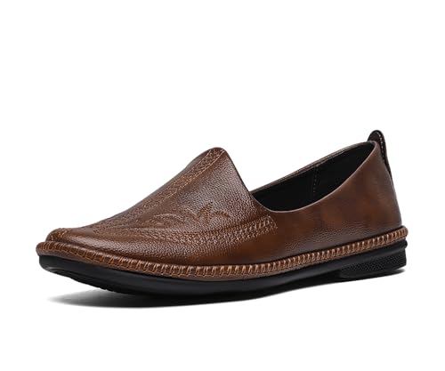 Image of LOUIS STITCH Men's Ethnic Slip On Embroided Mojaris | Stylish Nagra Juti for Men | Lightweight and Comfortable Stylish Embroided Jutis and Mojaris for Kurta Pajama | LSAXNGED
