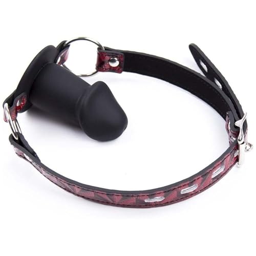 JiXGzAo Bavaglio Bondage Gag SM Gioco Bocca Plug Dildo Bavaglio BDSM Bavaglio Sesso Estremo Per Donna Contenzione Dildo Gag Fetish Palla Gag In Silicone Bocca Giocattolo Del Sesso Bocca Bondage