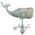 Good Directions 37" Whale Weathervane, Blue Verde Copper, Nautical, Patina