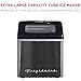 Frigidaire Ice Maker EFIC452, Countertop Stainless Steel Ice Maker with Transparent Window, Clear Ice Cube Maker with 40 lbs. Capacity, Ice Maker Machine – 14.8
