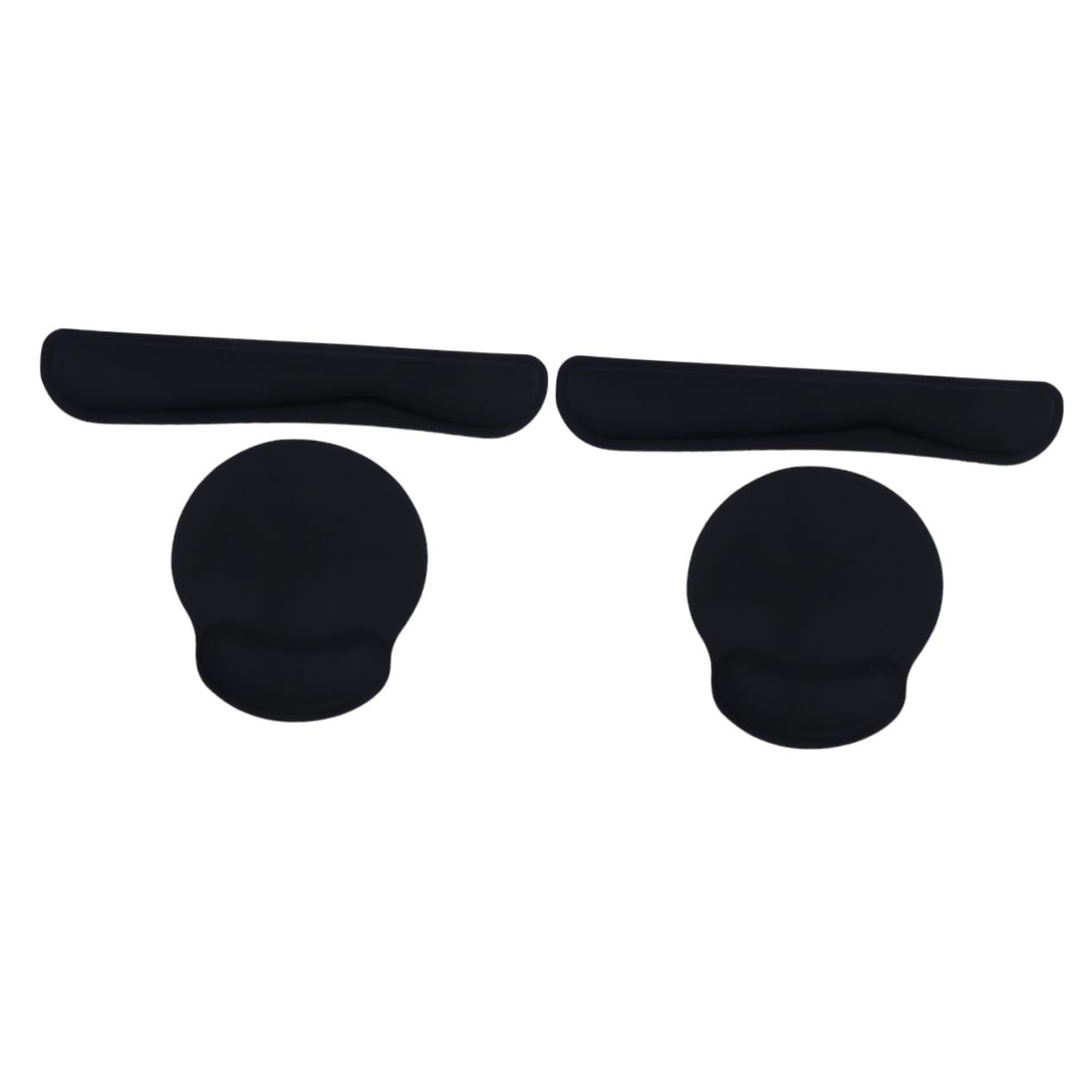 STOBOK 2sätze Teiliges Set Ergonomischen Handgelenkauflagen Und Mauspad Memory-schaum Für Optimalen Am Arbeitsplatz Und Beim Gaming Schwarz Tastaturunterlage Und -handballenauflage