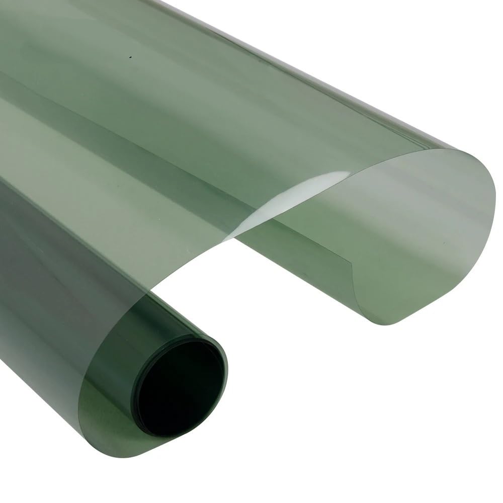 Pellicola Oscurante Vetri Auto Pellicola adesiva for vetri oscurati for auto, verde chiaro, anti-UV al 95%, pellicola adesiva for vetri domestici, anti-calore Pellicola Oscurante Per Vetri Auto(50cmx5