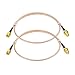 Bingfu RP-SMA Male to RP-SMA Female Bulkhead Mount RG316 WiFi Antenna Extension Coaxial Cable 60cm / 2 feet (2-Pack) for Wireless PCI Express PCIE Network Card WiFi Adapter WiFi Router Security Camera
