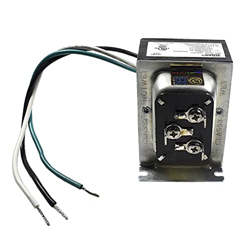 Hqrp Tri-Volt (8V 20Va, 16V 30Va Or 24V 30Va) Transformer Compatible With Ring, Nest And Standard Doorbells Door Chime Power Supply Adapter Door-Bell 120V-To-8V-16V-24V Replacement, Ul Listed #TOP3
