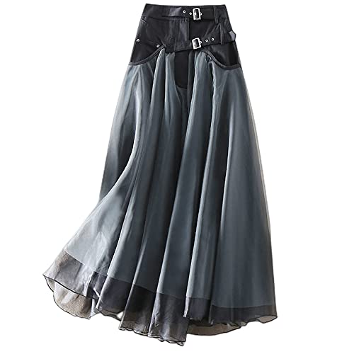 DAYIM Bolsa de cintura preta feminina roupas casuais, Azul royal, GG