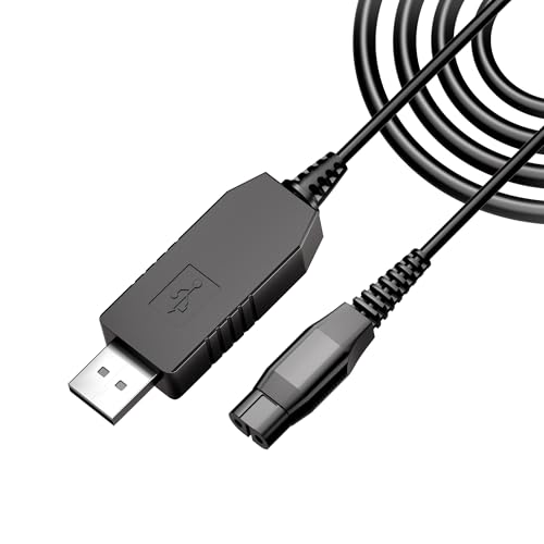 Tobfit Charger for Philips One Blade QP2520,4.3V USB Charging Cable A00390 Replacement Charger Cord for Philips Norelco One Blade QP2520,QP2620,QG3320,RQ320,RQ328,RQ330,RQ331 RQ338,RQ350