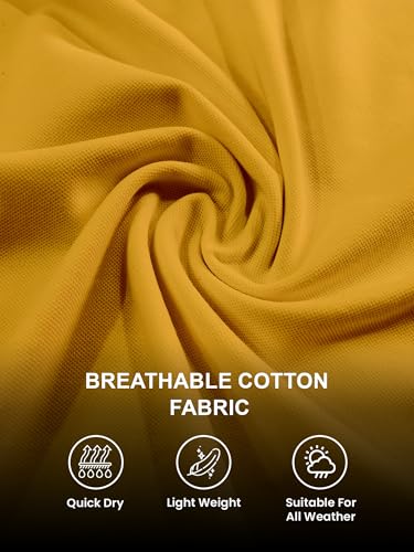 Image of XENOVAURBAN Cotton Polo t Shirt for Man | Regular Fit Solid Color Classic Cotton Polo T-Shirt with Collar for Men