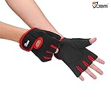 JBM Cycling Gloves Mountain Bike Gloves Fingerless Hand Protector Safe Breathable Lightweight Comfortable Durable Cool for Road Biking Motor Racing Cycling BMX Bicycle Riding Climbing Inline