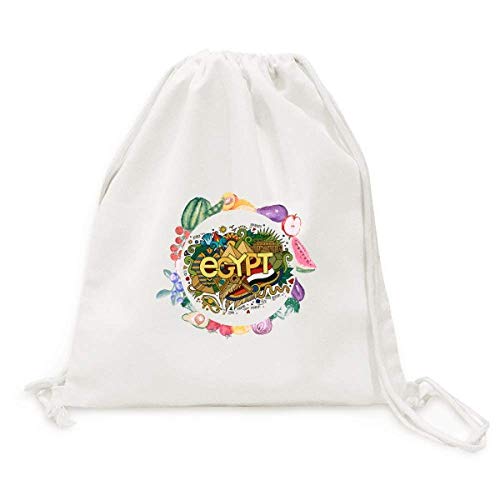 Sac en tissu pliable pyramide sphinx d'Égypte cabas courses réutilisable