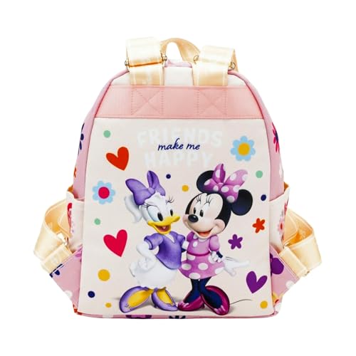 Disney Minnie Mouse Mini Backpack Set - Bundle with 13 Inch Bag Featuring Minnie and Figaro and Water Bottle Backpack Purse for Girls2