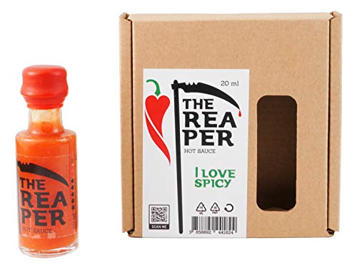 I LOVE SPICY The Reaper Salsa Picante (Carolina Reaper Chile 85%) 20 ml Calor 7/5 Louisiana Estilo