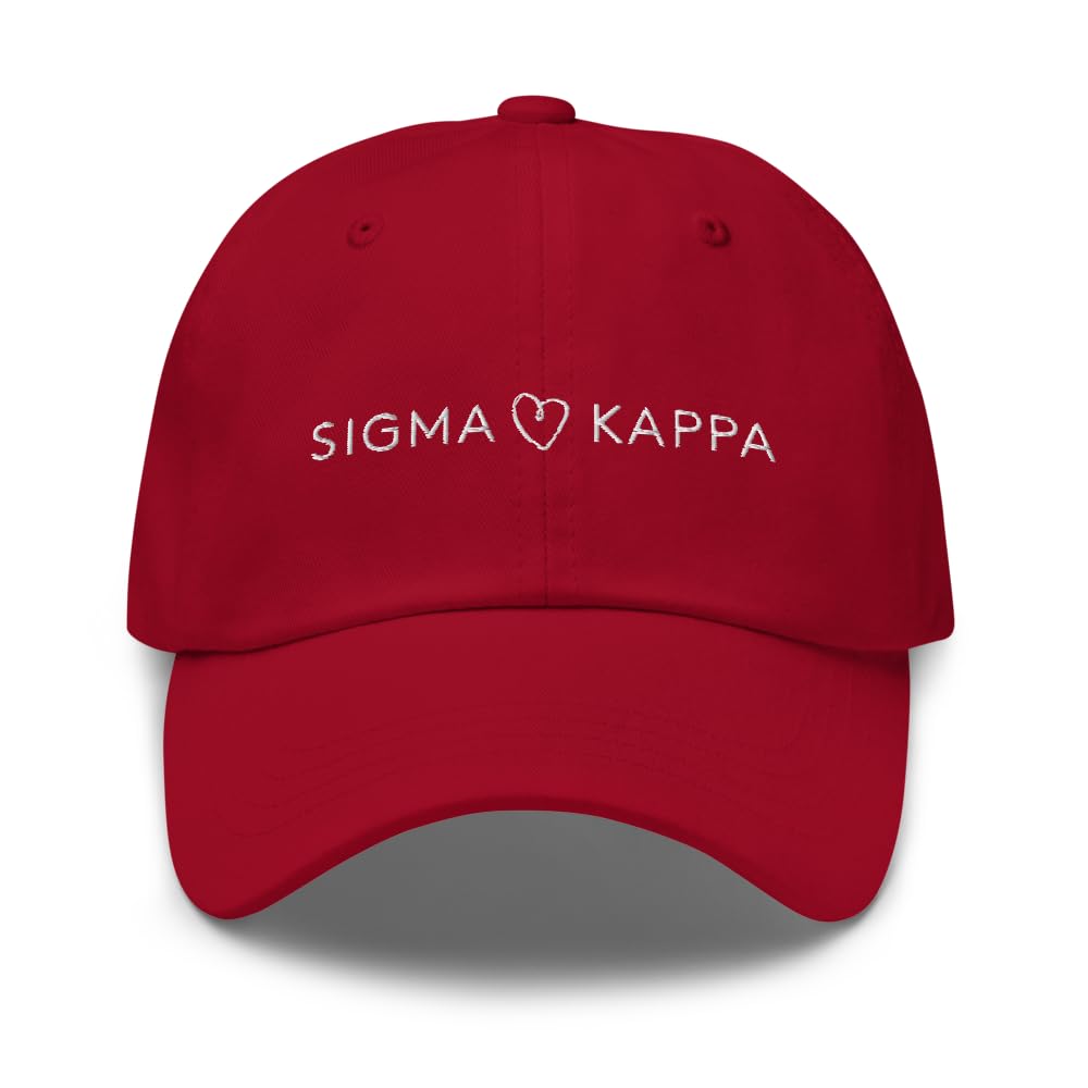 Sigma Kappa Sorority Classic Dad Hat - Premium Chino Cotton Twill Cap