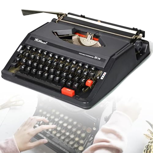 KHYTEBV Máquina de Escribir Manual Retro, máquina de Escribir Vintage Creativa, máquina de Escribir Manual portátil Tradicional, máquina de Escribir Vintage para un Flujo nostálgico, AV