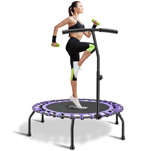 Gielmiy Fitness-Trampolin Ø ca 101cm,mit verstellbarem Lenker Fitness...