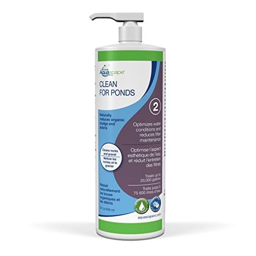 Aquascape CLEAN Water Treatment for Koi and Fish Ponds, Optimize Water Clearity and Quality, Easy To Use, Powerful Blend of Heterotrophic Bacteria, 32 ounce / 946-ml | 96063