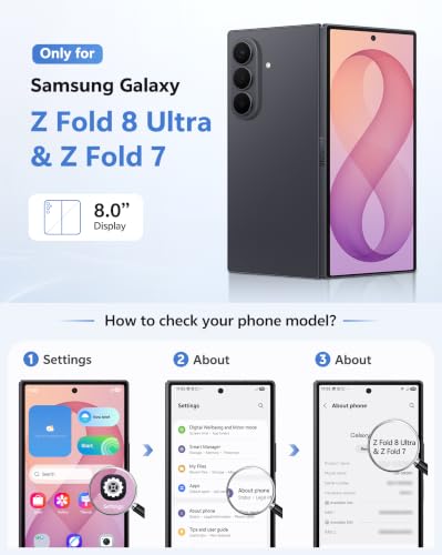 Image of FNTCASE for Z Fold 8 Ultra /Z Fold 7 Case: with Kickstand Hinge Protection