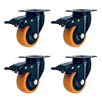 Set Di 4 Ruote Girevoli Con Piastra Girevole, Ruote In PVC Di - Foto 11