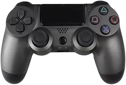 Wireless Game Controller compatible with PS4 Console, Bluetooth Gamepad, Dual Analog Joystick, Vibration & Touchpad, Rechargeable, 1-Pack (Steel Black2)
