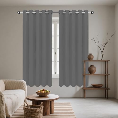 カーテン 遮光カーテン 一級遮光 500 x 245 cm 裏地付き1級・熱1間仕切りドレプおしゃれセット出窓腰窓部屋寝室幼児園喫茶店, ダークグレー