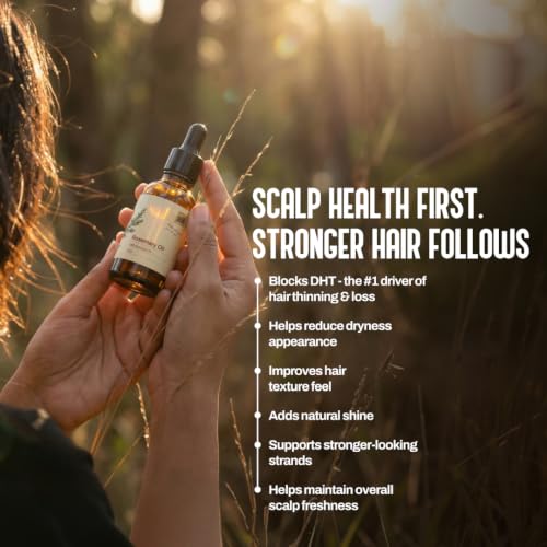 Image of My Pahadi Dukan Rosemary Essential Oil 30 ml | 100% Pure & Natural for Hair Growth, Scalp Care & Aromatherapy | Helps Reduce Hair Fall, Boosts Focus & Relieves Stress | Steam Distilled | Lab Tested