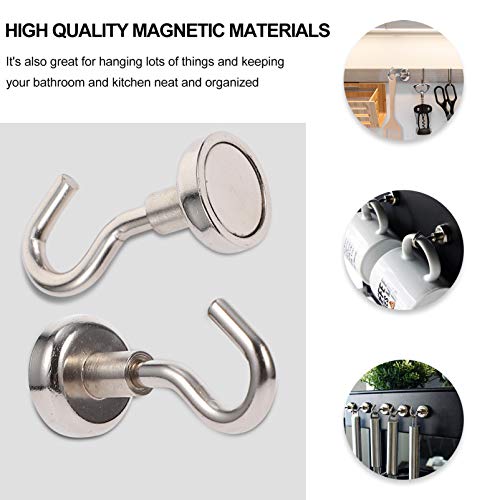 ULTECHNOVO 5Pcs Ganchos de Ímã Ganchos Magnéticos Pesados ??Ganchos de Grinalda de Porta Ponto de In