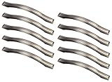 GedoTec Möbelgriff Antik Bogengriff Metall Landhaus-Griff altzinn für Küchenladen & Schubladen - DUBLIN | Griff Höhe 25 mm | Schrankgriff BA 160 mm | 10 Stück - Türgriff Schranktür inkl. Schrauben