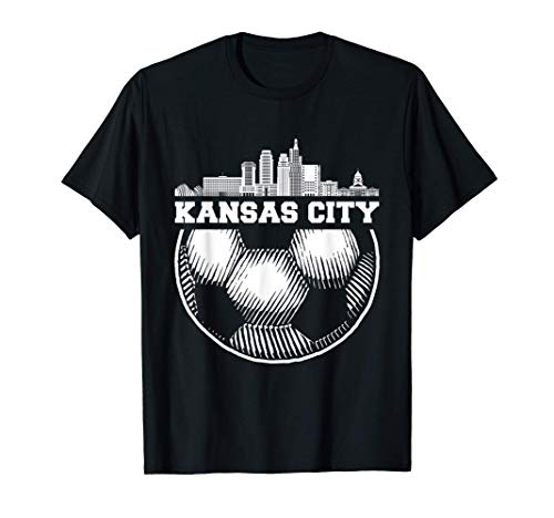 Soccer Ball Kansas City Sky-Line Cool Sports Lover Gifts Camiseta