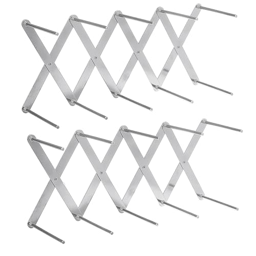 2-Pack BBQ Rib Holder Grill - Foldable Stainless Steel Grill Grate for Gas/Charcoal Grills | Rust-Proof Grill Accessories for Lamb, Pork Ribs, Sunday BBQs & Camping Parties