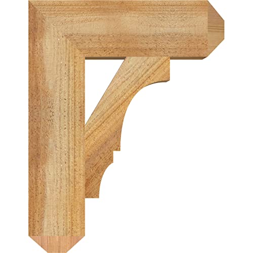 4"W x 14"D x 18"H Balboa Craftsman Rough Sawn Bracket, Western Red Cedar by Ekena Millwork - Image 3
