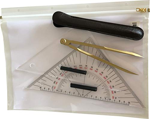 DES-Boots-Service Ausbildungsset Marinezirkel, Kurs- und Anlegedreieck Navigation Cover