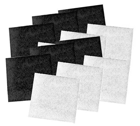 Coarse Poly & Carbon Replacement Pads for Pondmaster 1000 & 2000 Filters, Six Pack