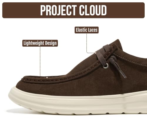 Image of Project Cloud Genuine Leather Loafers for Men - Non-Slip Mens Shoes (Dante)