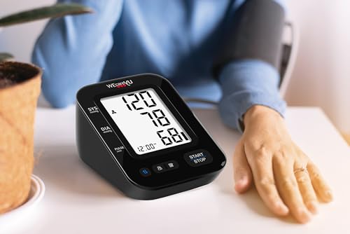 Wecareyu Misuratore Pressione Da Braccio Cardio Family Con Lettura Vocale E Memorizzazione, Ampio Display Verticale, Bracciale 22-40 Cm, Rilevamento Battito Irregolare, Certificato Fda - 7