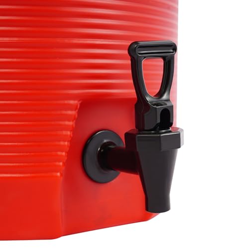 ROGONPDK Calentador de cubo aislado de 17 litros con tapa, recipiente aislante de acero inoxidable con grifo, dispensador de bebidas calientes y frías, recipiente térmico, dispensador de bebidas, para - imagen 5