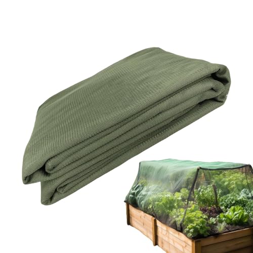 Red de jardín – Red de protección de malla fina de 7.8 x 32.8 pies | Pantalla de barrera de cama elevada | Cubierta de de invernadero para protección de aves | Red resistente a los rayos UV para
