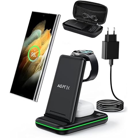AGPTEK Chargeur sans Fil 3 en 1 Cover