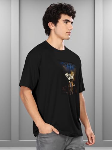 Image of BULLMER Trendy Printed Crew Neck Oversized Concert /Coldplay Tshirt for Men