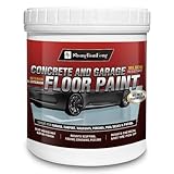 Professional Epoxy Floor Paint Kit (1 Gallon) - Light Blue Acrylic Concrete Coating for household floor and walls are in a fashionable and elegant blue color, which is dirt-resistant Garages & Basements | Single Component Formula | Scratch Resistant & Low VOC | Ready-to-Use