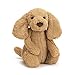 Jellycat Bashful Toffee Puppy Stuffed Animal, Medium, 12 inches