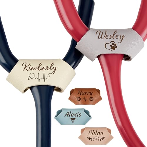 Personalized Stethoscope Tag, Custom Stethoscope Name Tag Stethoscope ID Charm Accessories for Nurse Doctor Vet Nurses Week Gift