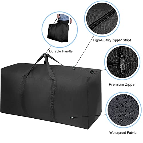Vioetry Extra Large Moving Bags With Strong Zippers & Carrying Handles, Storage Bags Storage Totes For Clothes thumb #2