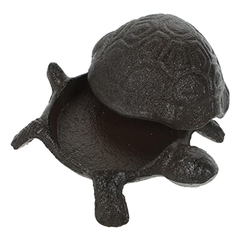 Yardenfun Ornamento De Tartaruga De Ferro Fundido Decoração De Jardim De Tartaruga De Tartaruga Mari